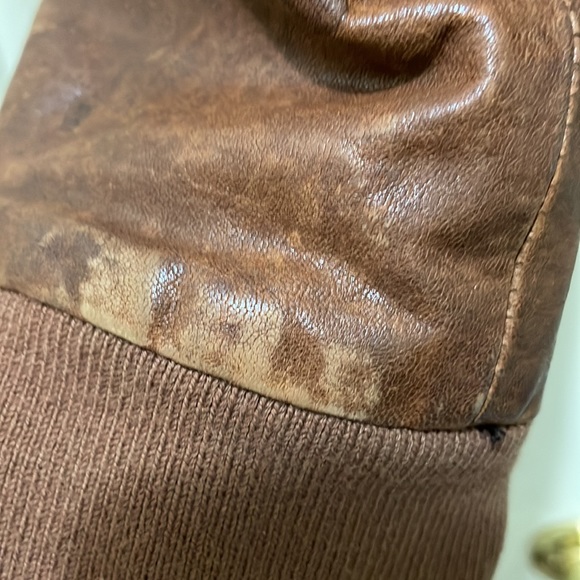 Soia & Kyo brown leather jacket (sz xs) - Picture 9 of 16